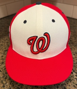 Washington Nationals New Era 59Fifty Mütze Cap 7 3/8 weiß rot MLB Baseball - Bild 1 von 8