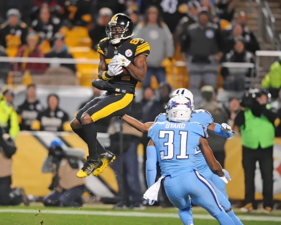 Impresión fotográfica brillante Antonio Brown #84 Pittsburgh Steelers NFL 8"X10" 18 Foto 1 de 1