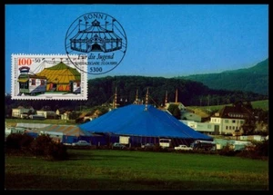GERMANIA MK 1989 CIRCUS CIRQUE CIRCUS BIG TOP CARTA MASSIMA MC CM de29 - Foto 1 di 2