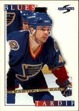 1995-96 Score Blues Hockey Card #88 Patrice Tardif
