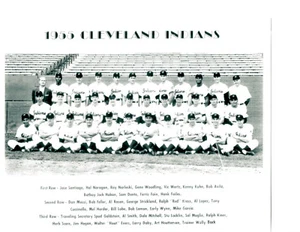 1955 CLEVELAND INDIANS TEAM 8x10 PHOTO OHIO BASEBALL HOF FELLER WYNN SCORE DOBY - Picture 1 of 1