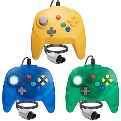 Controle N64 joystick joypad para console Nintendo 64 sistema de jogos retrô - Imagem 1 de 4
