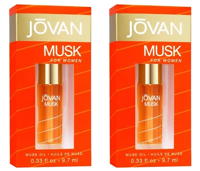 JOVAN MUSK For Women Perfume Oil Damen Parfum Öl Moschus Duft 2 x 9,7ml Parfumöl - Bild 1 von 3