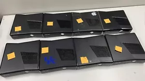 Lot of 8 Damaged/Broken Microsoft Xbox 360 S Consoles Parts/Repair No HDD - Picture 1 of 13