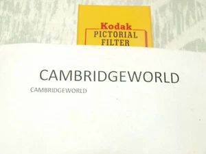 YELLOW FILTER SERIES 6 VI DROP in ALSO FITS LEICA by KODAK MADE in USA - Picture 1 of 1