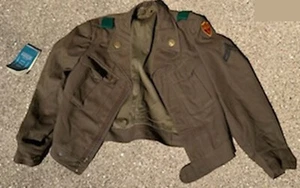 Vtg Men's 38R US Army Korea War Wool Field Ike Jacket AA and PFC patches + notes - Picture 1 of 2