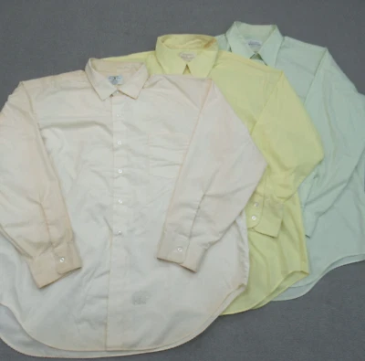 Vintage Arrow Lot Of 3 Shirts Mens XL Green Rockabilly Sanforized 60s Broadcloth - Image 1 of 4