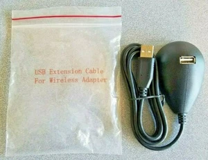 USB 2.0 WiFi Adapter Extension Cable Desktop w/ Base Pedestal Mount - Picture 1 of 5