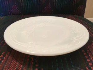 Consolidated Milk glass bowl plate for Antique victorian metal stand vintage - Imagen 1 de 11
