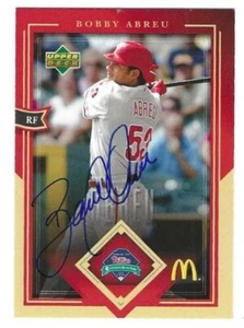 Autographed 2004 Upper Deck McDonalds #5 BOBBY ABREU Philasdelphia Phillies card - Picture 1 of 1