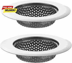 2PCS Kitchen Sink Strainer-Stainless Steel, Large Wide Rim 4.5" Diameter Kitchen - Picture 1 of 12