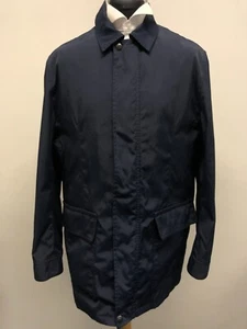 M & S COLLEZIONE MEN'S TRENCH COAT IN NAVY SIZE L BNWOT - Imagen 1 de 8