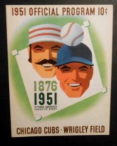 17 settembre 1951 Chicago Cubs vs Brooklyn Dodgers Scorecard Jackie Robinson - Foto 1 di 5