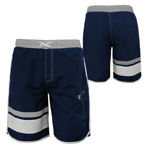 Outerstuff NBA Youth Boys (8-20) Utah Jazz Color Block Swim Trunks Cover