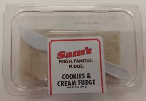 Contenitori Cookies & Cream Sams Fresh Famous Fudge (3) 8 once spedizione gratuita - Foto 1 di 2