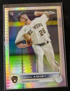 2022 Topps Chrome Aaron Ashby Prism Refractor Rookie Brewers RC - Picture 1 of 1