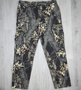 Vintage Mossy Oak Pants XL Break Up Camo Cargo Adjustable Waist Made In USA 90s - Picture 1 of 12