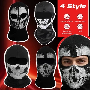 Motorrad Spiel Sturmhaube Haube Geist Totenkopf Full Face Cover CS Halloween Maske NEU - Bild 1 von 45