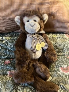 Charlie Bears Cheeky monkey soft toy plush new with tags Retired HTF - Picture 1 of 7