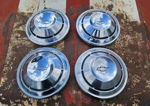 Set of 4 1968 1969 Chevy Camaro Chevelle COPO Hubcaps SS 1970 Nova 68 69 70 RS - Picture 1 of 13