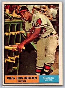 1961 Topps Baseball Wes Covington #296 EX - Picture 1 of 2
