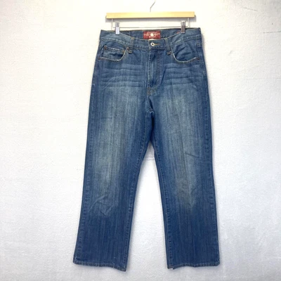 Lucky Brand 181 Relaxed Straight Jeans Mens 32x30 Medium Wash Blue Denim Cotton - Image 1 of 4