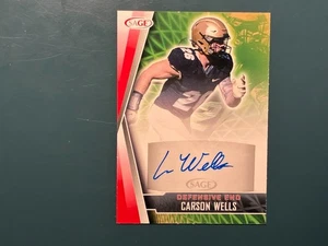 2022 SAGE Low Series - Autographs Carson Wells #A-CW Red (AU, RC) - Picture 1 of 2