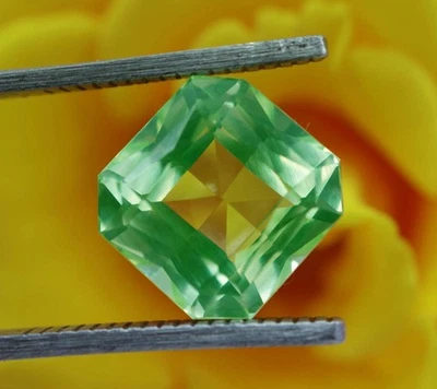 Stunning Green Peridot Assche Cut 7-9 Ct Natural EGL Certified Loose Gemstone - Image 1 of 4