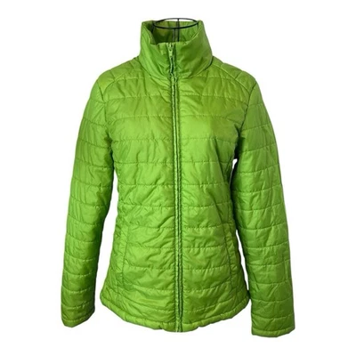 Abrigo de invierno Hannah verde lima acolchado para mujer talla L con bolsillos Foto 1 de 4