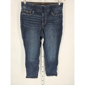 Nine West Damen Skinny Crop Leg Heidi Pull On Mid Rise Blau Jeans Gr. 10 - Bild 1 von 5