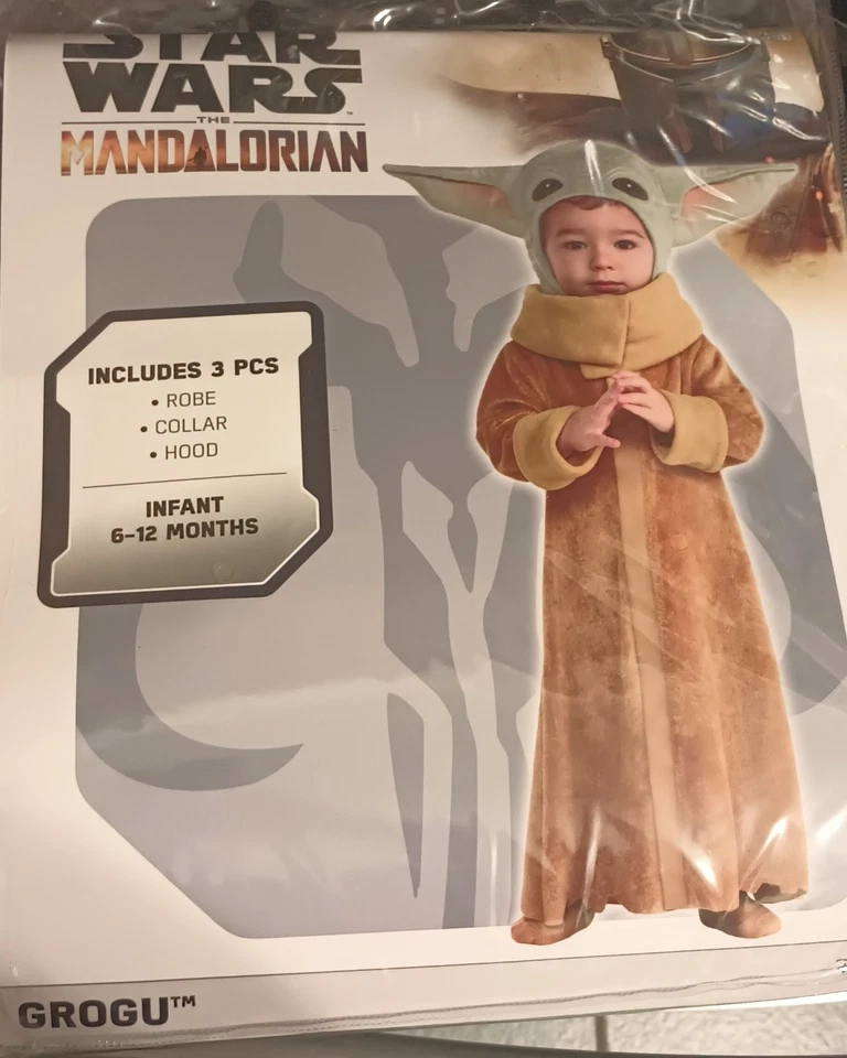 Disfraz Star Wars Infantes 6 - 12 Meses The Mandalorian Grogu 3 Piezas Fiesta Nuevo Foto 1 de 1