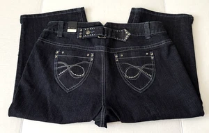Lane Bryant Venezia Capris Blue Jean Denim Cropped Pants Stretch Women's Size 16 - Picture 1 of 11