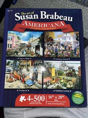 "Colección de rompecabezas The Art Of Susan Brabeau (4) rompecabezas de 500 piezas 16"" X 20""" Foto 1 de 2