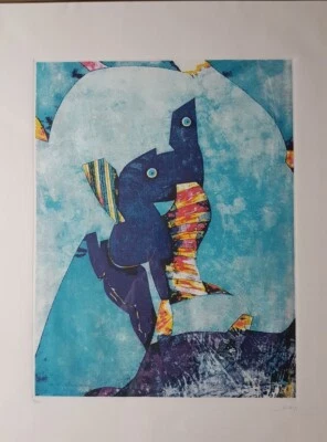  Gianni Dova, acquaforte acquatinta originale, 1990, 60x87. - Immagine 1 di 4