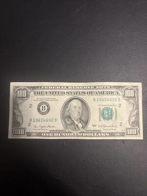 Lightly Circulated $100 bill (One Hundred Dollar Bill) - Series 1977 - Image 1 of 2