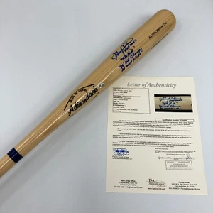 Gary Carter Signed Heavily Inscribed STAT Baseball Bat JSA COA - Picture 1 of 7