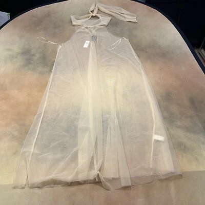 Anthropologie Sunday In Brooklyn Tul Transparente Superposición Color Rosa Talla Única Encaje  Foto 1 de 4