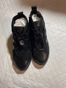PANDERE BARISTA New Black 3D SNEAKERS WALKING COMFORT SHOES US WOMENS SZ 9 Wide - Picture 1 of 11