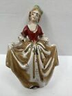 Occupied Japan figure Colonial Woman dancer long dress and hair bow mini