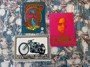 3 Original Family Dog Denver Concert Postcard Fliers Orig 1967 Chuck Berry - Picture 1 of 5