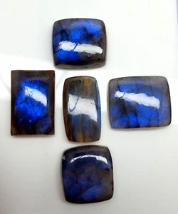 Lote de piedras preciosas cabujón con forma de mezcla de labradorita llamativa azul natural de 142,00 quilates SQ-20 - Imagen 1 de 3