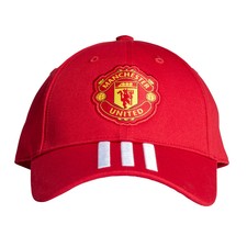 adidas Manchester United FC Football Supporter Fan Baseball Cap Hat Red -OSFY