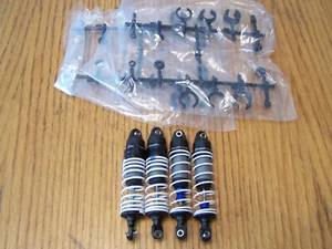 Fits Traxxas 2wd Drag Slash Front Rear Shocks w/ White Springs Rear Progressive - Picture 1 of 3