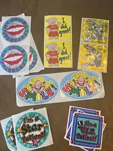 Lote de 15 pegatinas de dentista vintage para niños 1994 raras - Imagen 1 de 8
