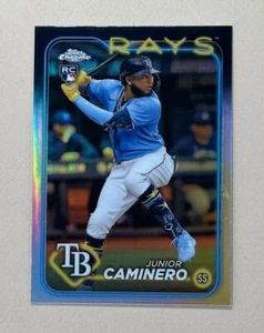 Junior Caminero - 2024 Topps Chrome Refractor - Rookie #213 - Bild 1 von 2
