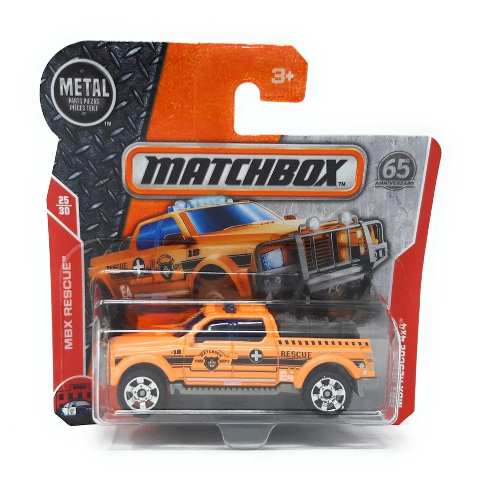 Matchbox MBX Superfast 2018 n. 82 MBX Rescue 4x4 scheda blister corta - Immagine 1 di 1