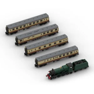 5-in-1 Train Set with a Locomotive and 4 Wagons 5997 Bricks MOC-122525 - Picture 1 of 5