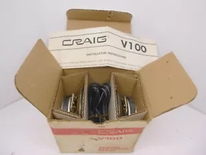 Vintage Craig Car Stereo Speakers Brand New v100 4w 4 ohm 102h210 80mm 3" - Picture 1 of 10