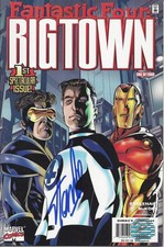 AUTOGRAPHED Stan Lee 2001 FANTASTIC FOUR BIG TOWN Signed Comic Book Excelsior