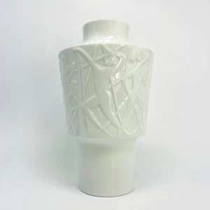 Alfred Turbanisch Porzellan Vase Edelstein Bavaria Paradies Musiker Tänzer H 26 - Bild 1 von 9